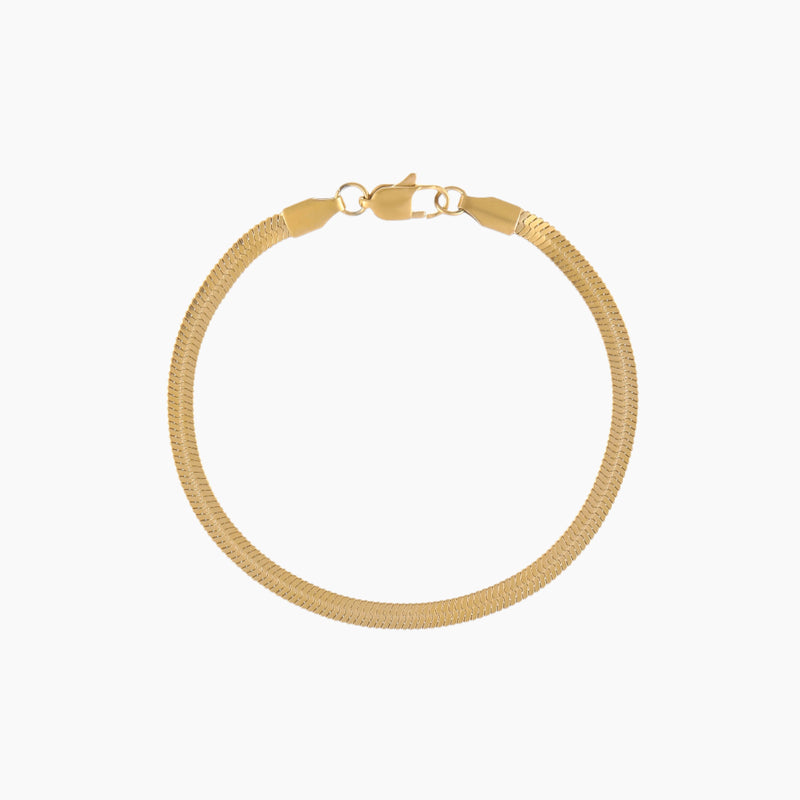 Herringbone Bracelet - 4mm | Bracelets by DORADO