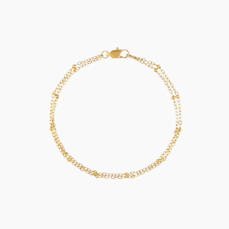 Double Satellite Chain Bracelet | Bracelets by DORADO