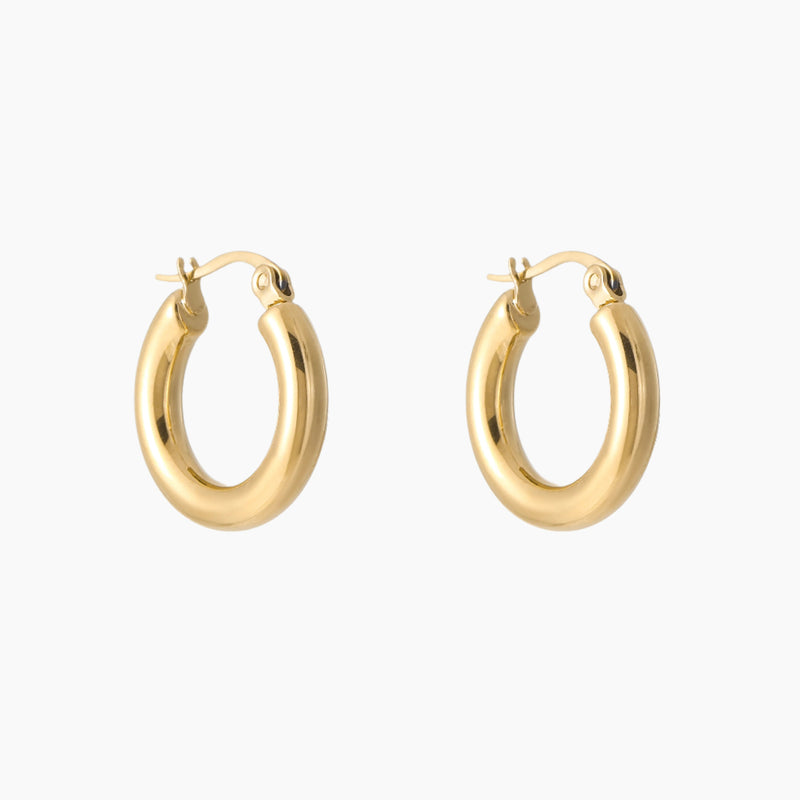 Bold Tube Hoop Earrings | Earrings by DORADO