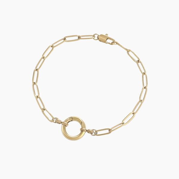 Paperclip Charm Bracelet | Bracelets by DORADO
