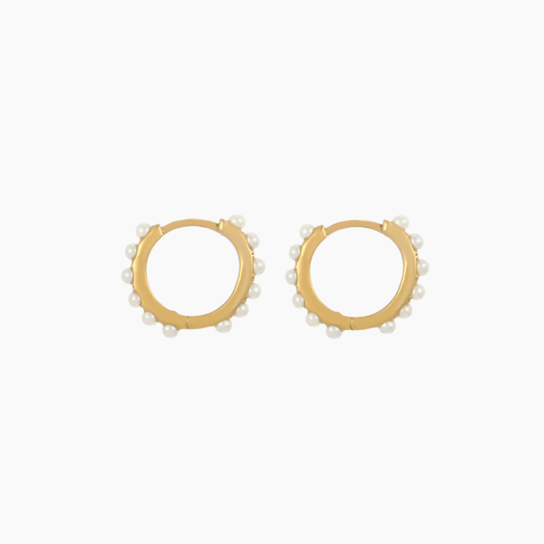 Freshwater Pearl Mini Huggie Hoop Earrings main image 1