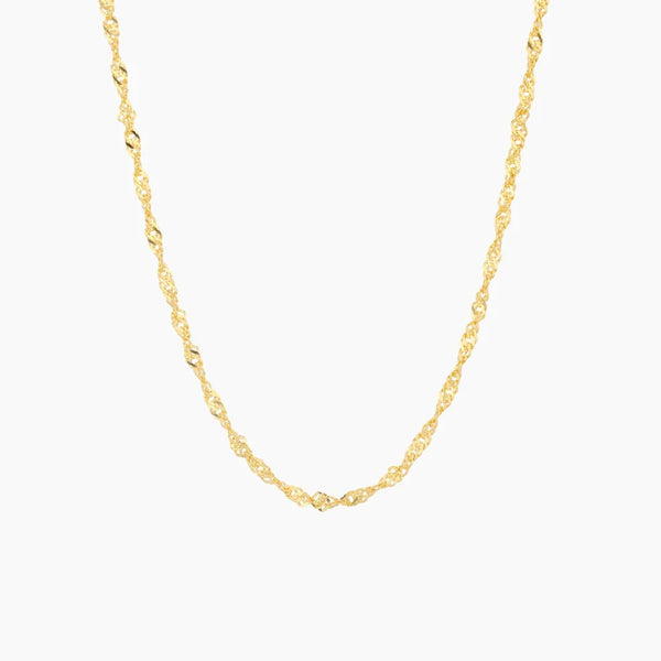 Singapore Chain Necklace - 2mm | Dorado Fashion