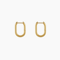 Paper Clip Hoop Earrings | Earrings by DORADO