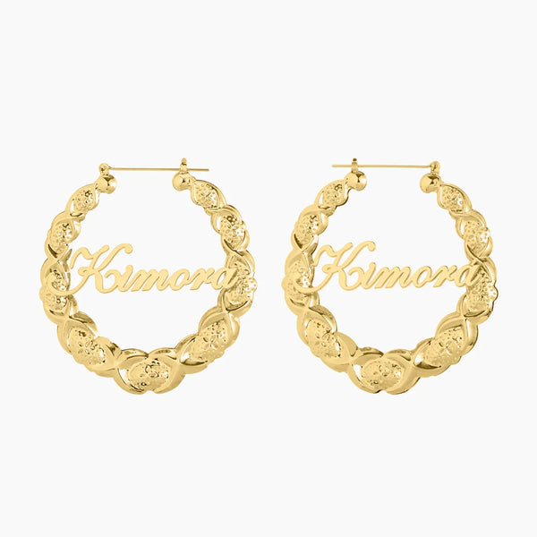XOXO Name Hoop Earrings | Earrings by DORADO