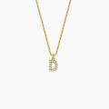 Iced Block Letter Necklace | Dorado Fashion