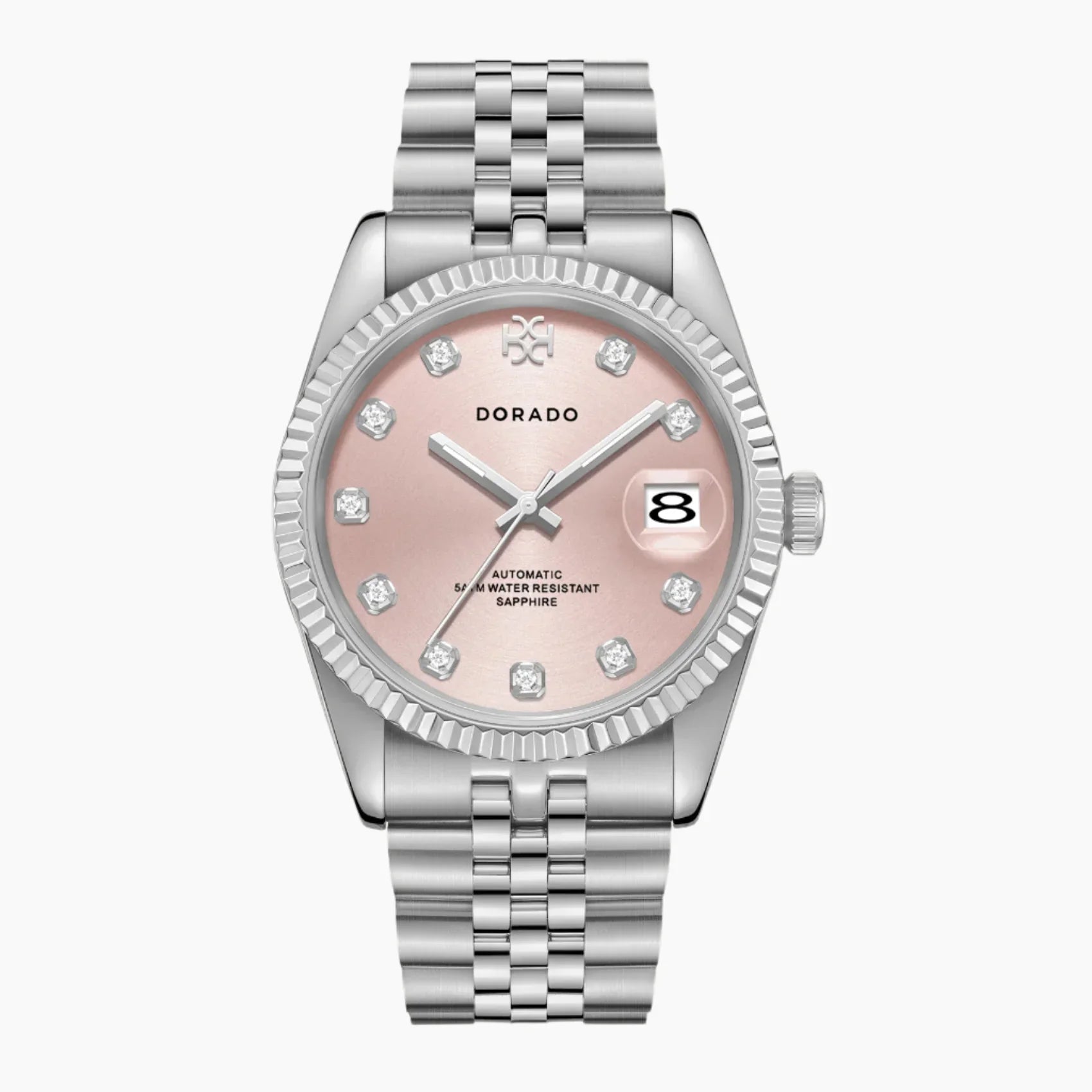 Women\'s Alloy Pink Dial Bracelet Watch Gold-Tone Classic Elegant Timepiece Women main image 3