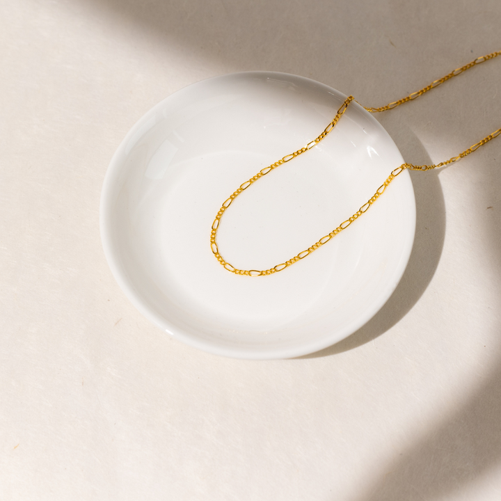 Figaro Chain Necklace - 2mm | Necklaces by DORADO