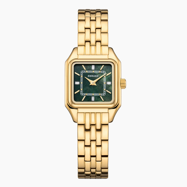 DORADO Satin Square Watch - Green | Watch by DORADO