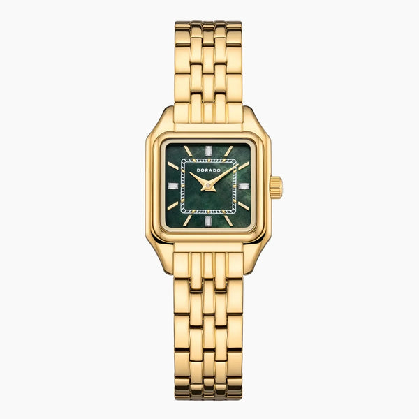DORADO Satin Square Watch - Green | Watch by DORADO