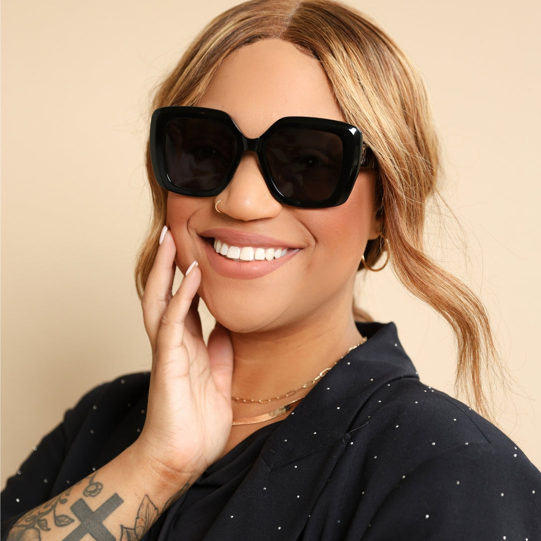 Noir Oversized Blackout Sunglasses | Sunglasses by DORADO