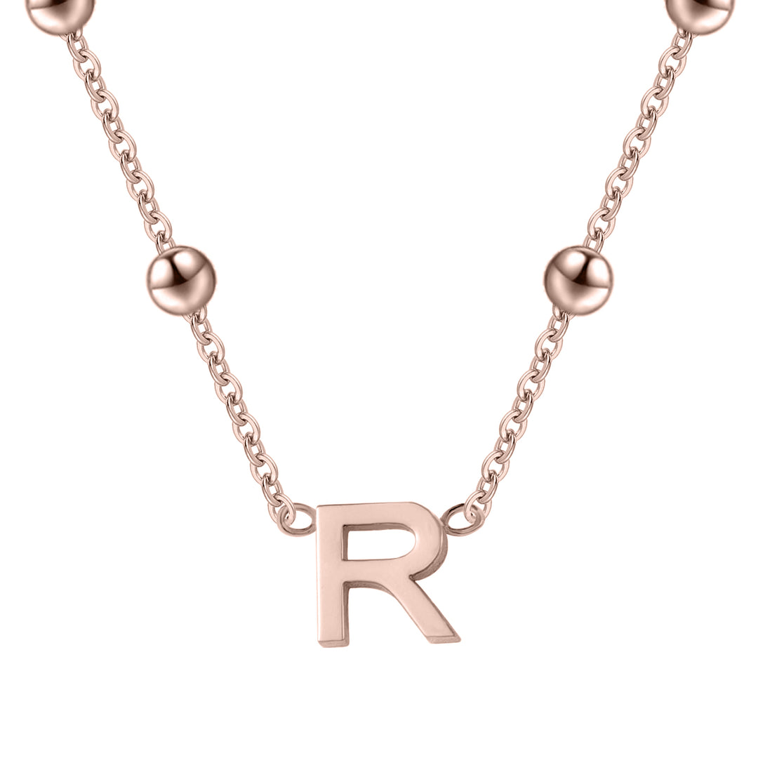 Letter Necklace w/ Satellite Chain | Dorado Fashion