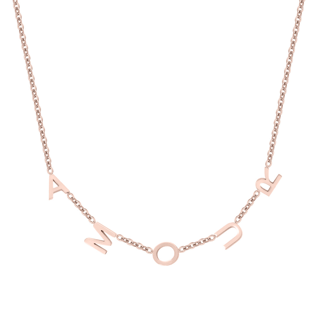 Sideways Initials Necklace | Dorado Fashion