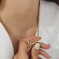 Kids Diamond Cut Heart Name Necklace | Necklaces by DORADO
