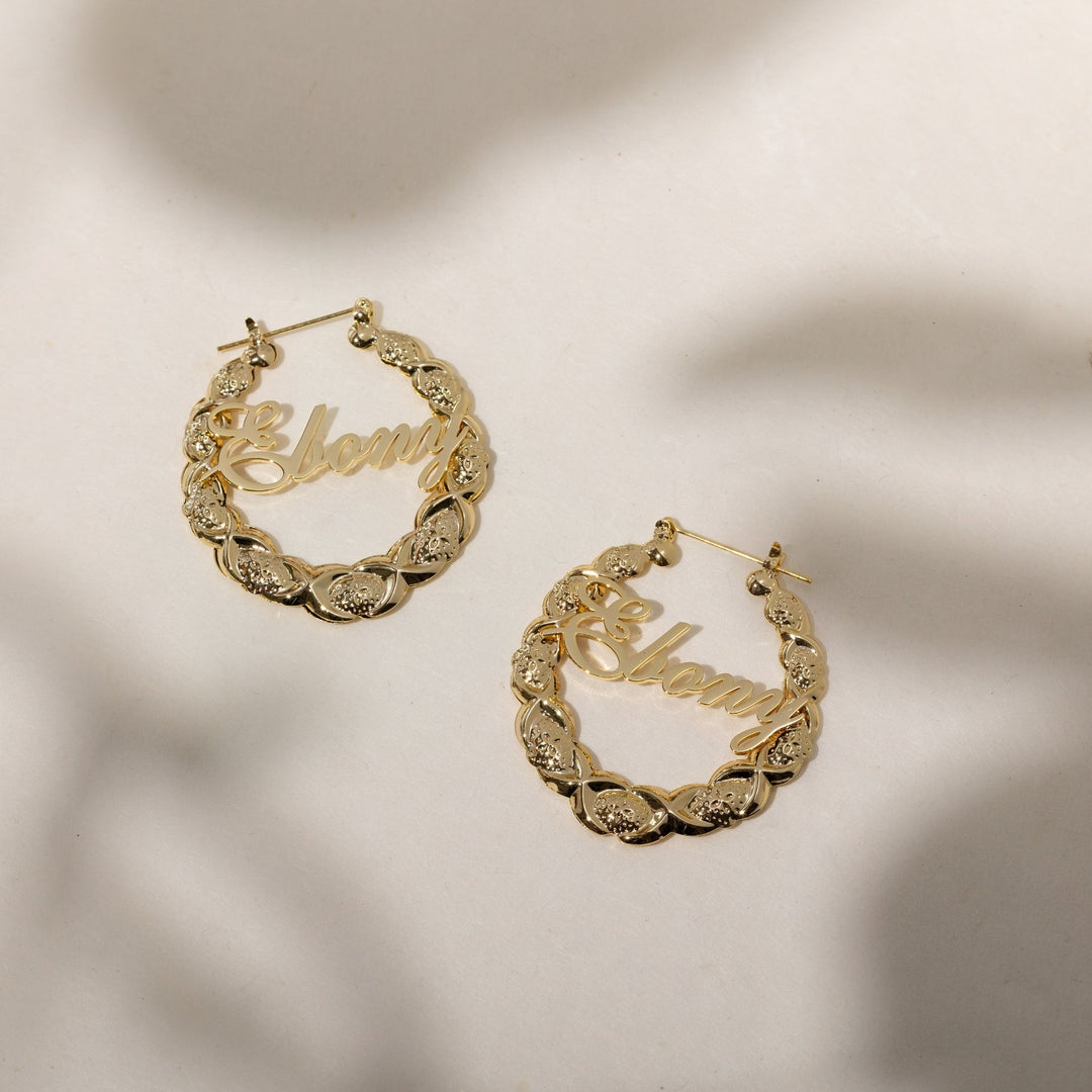 XOXO Name Hoop Earrings | Earrings by DORADO