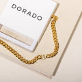 Letter Choker w/ XL Cuban Chain | Necklaces by DORADO