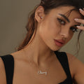 Script Iced Name Necklace | Necklaces by DORADO
