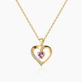 Birthstone Heart Shape Necklace | Dorado Fashion
