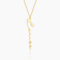 Vertical Script Name Necklace | Dorado Fashion