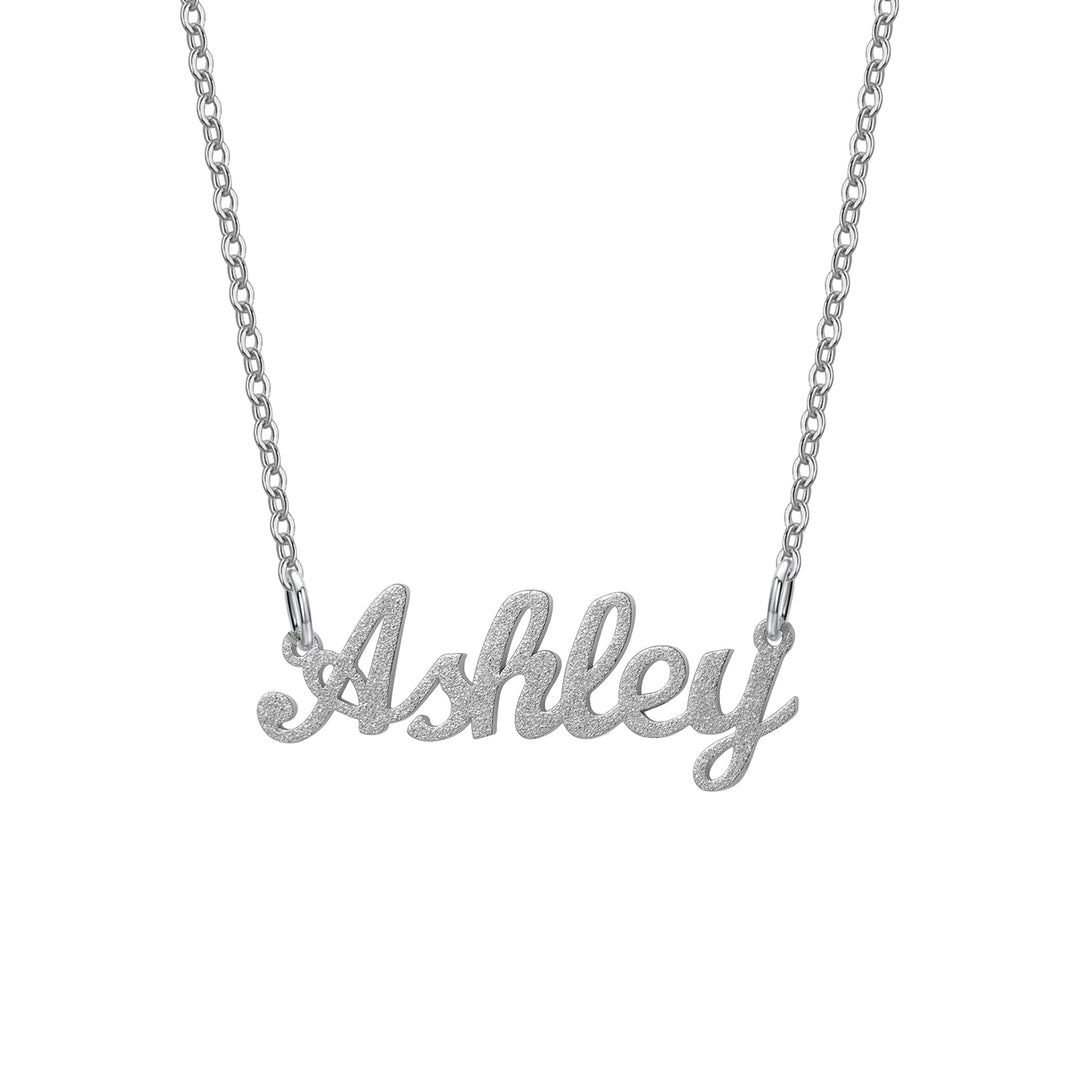 Diamond Cut Name Necklace | Dorado Fashion