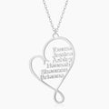 Family Name Heart Necklace | Dorado Fashion