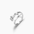Hollow Heart Name Ring | Dorado Fashion