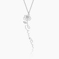 Birth Flower Name Necklace | Dorado Fashion