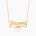 Title Heart Name Necklace | Dorado Fashion