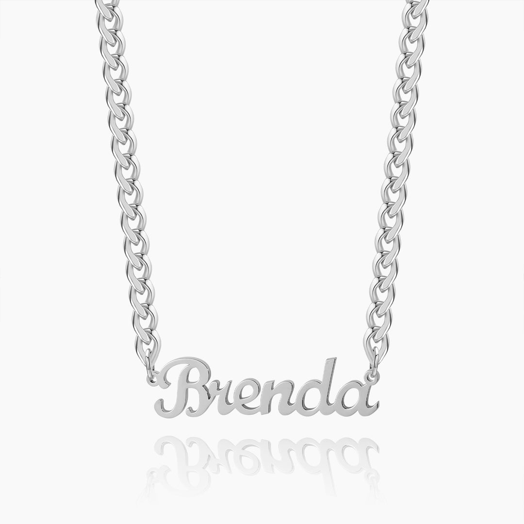 Custom Name Necklace w/ Cuban Chain | Dorado Fashion