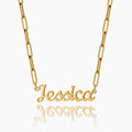 Custom Name Necklace w/ Paper Clip Chain | Dorado Fashion