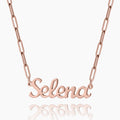 Custom Name Necklace w/ Paper Clip Chain | Dorado Fashion