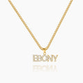 Iced Arial Name Chain | Dorado Fashion