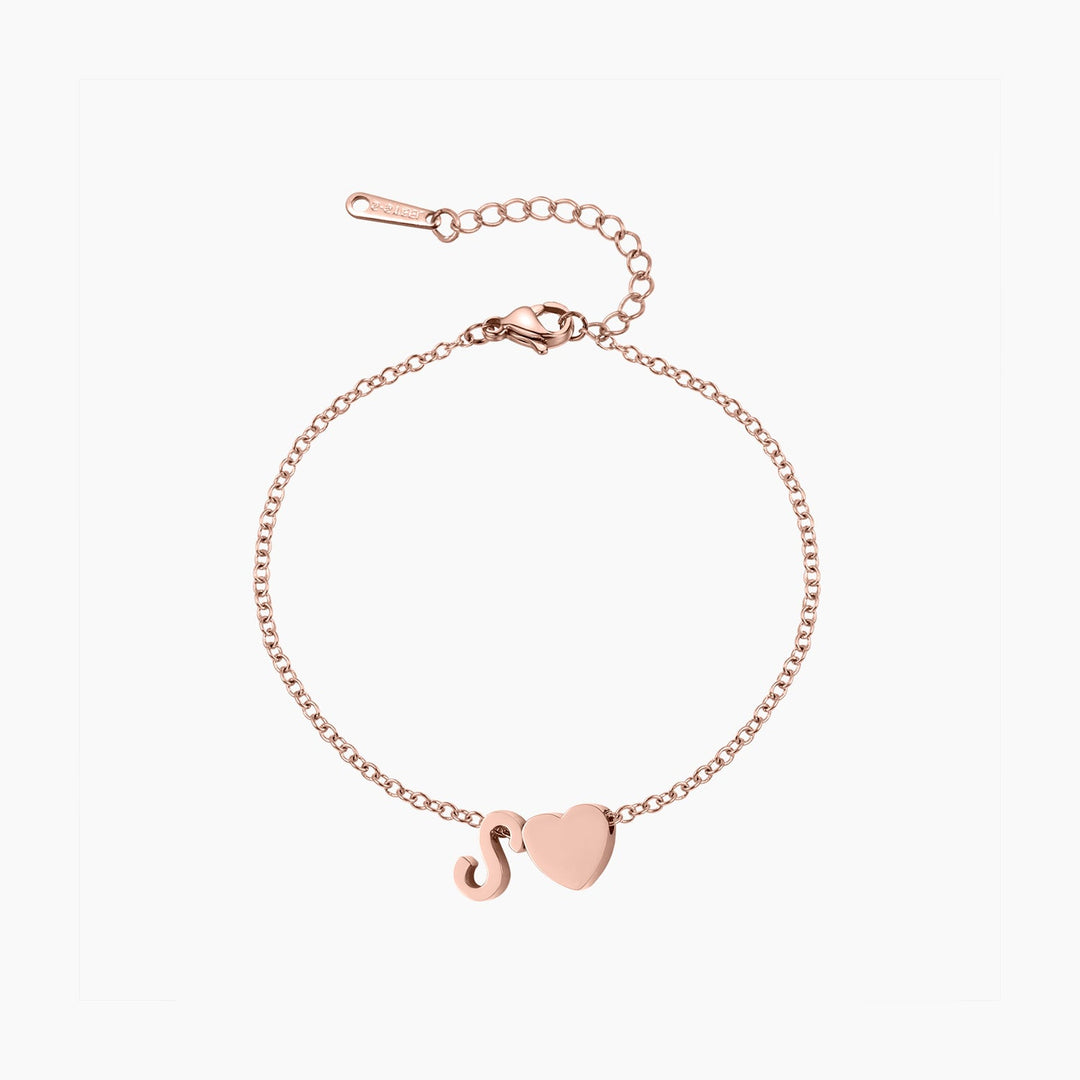 Heart Letter Bracelet | Dorado Fashion