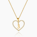Heart Initial Necklace | Dorado Fashion