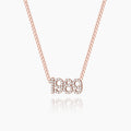 Iced Year Necklace w/ Cuban Chain | Dorado Fashion