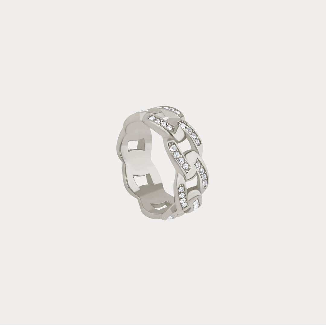 Iced Cuban Link Ring | Dorado Fashion