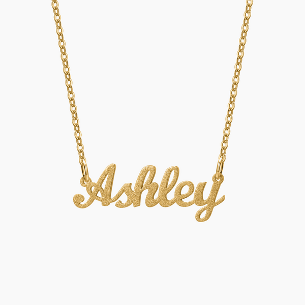 Diamond Cut Name Necklace | Dorado Fashion