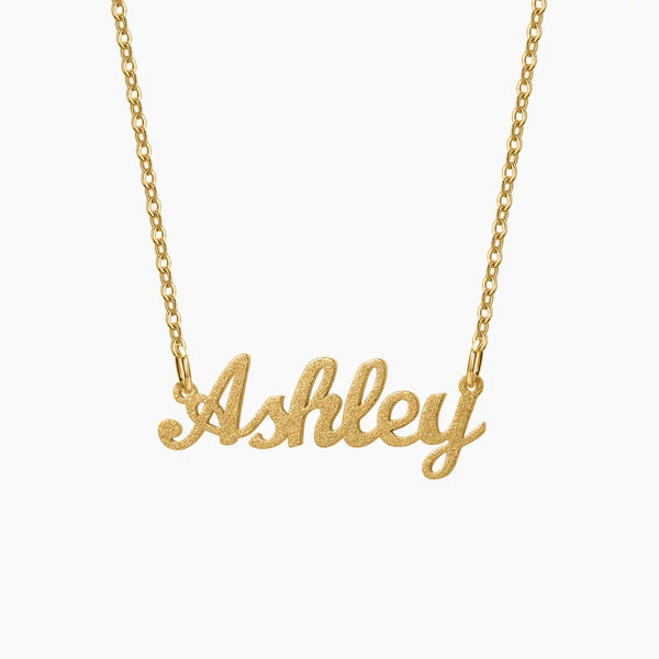 Diamond Cut Name Necklace | Dorado Fashion
