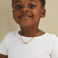 Kids Iced Year Necklace w/ Cuban Chain | Necklaces by DORADO