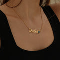 Birthstone Name Necklace | Necklaces by DORADO