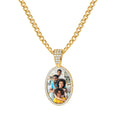 Iced Photo Pendant w/ Cuban Chain | Necklaces by DORADO