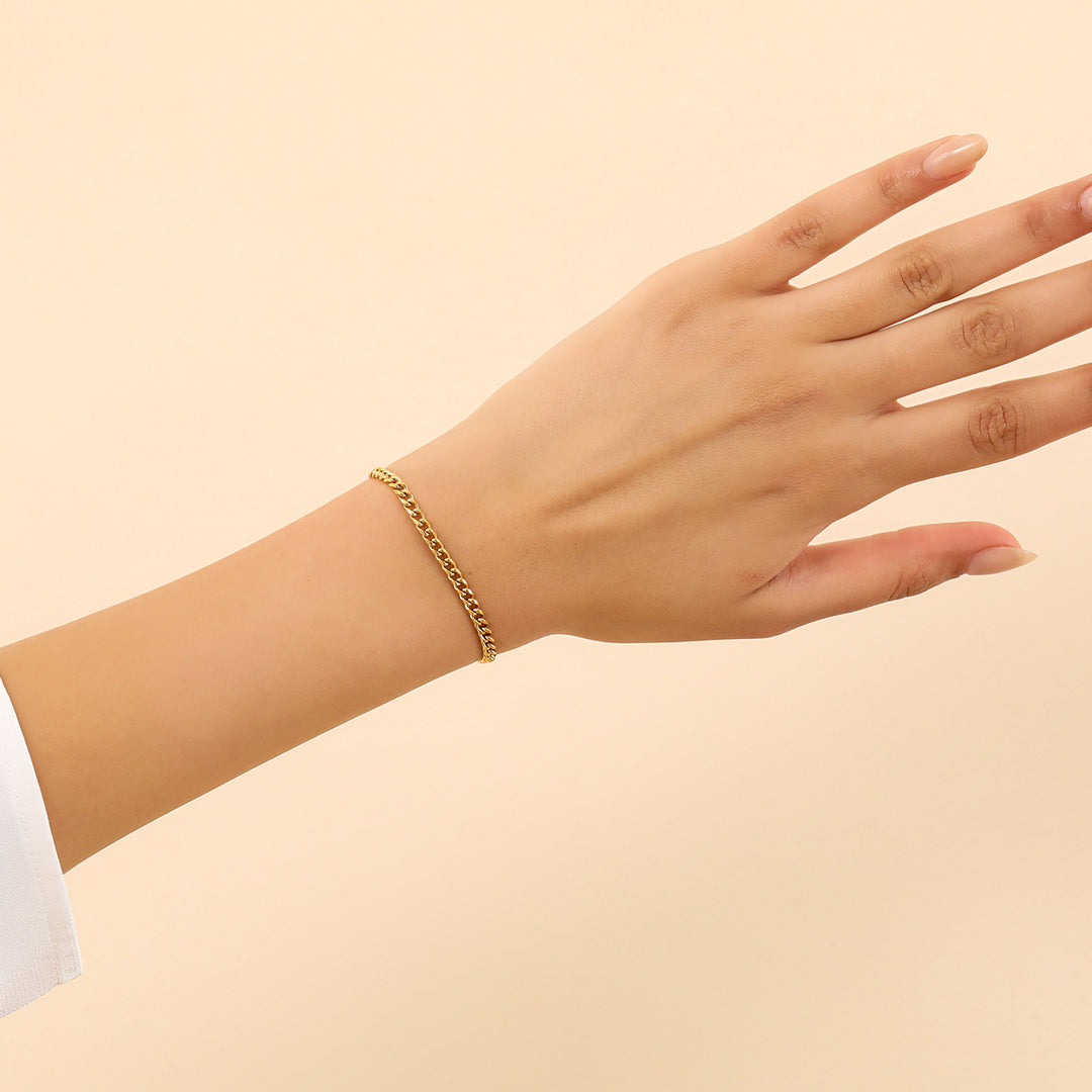 Cuban Link Bracelet - 3mm | Bracelets by DORADO