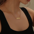 Bubble Letter Name Necklace