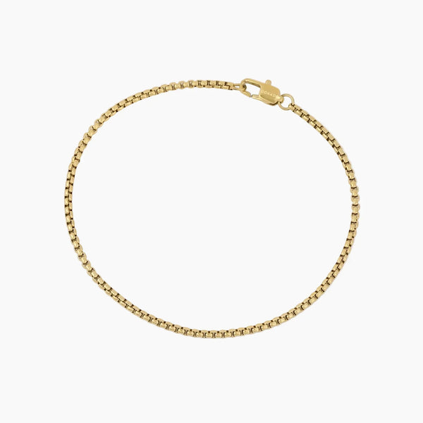 Box Chain Bracelet - 2mm | DORADO