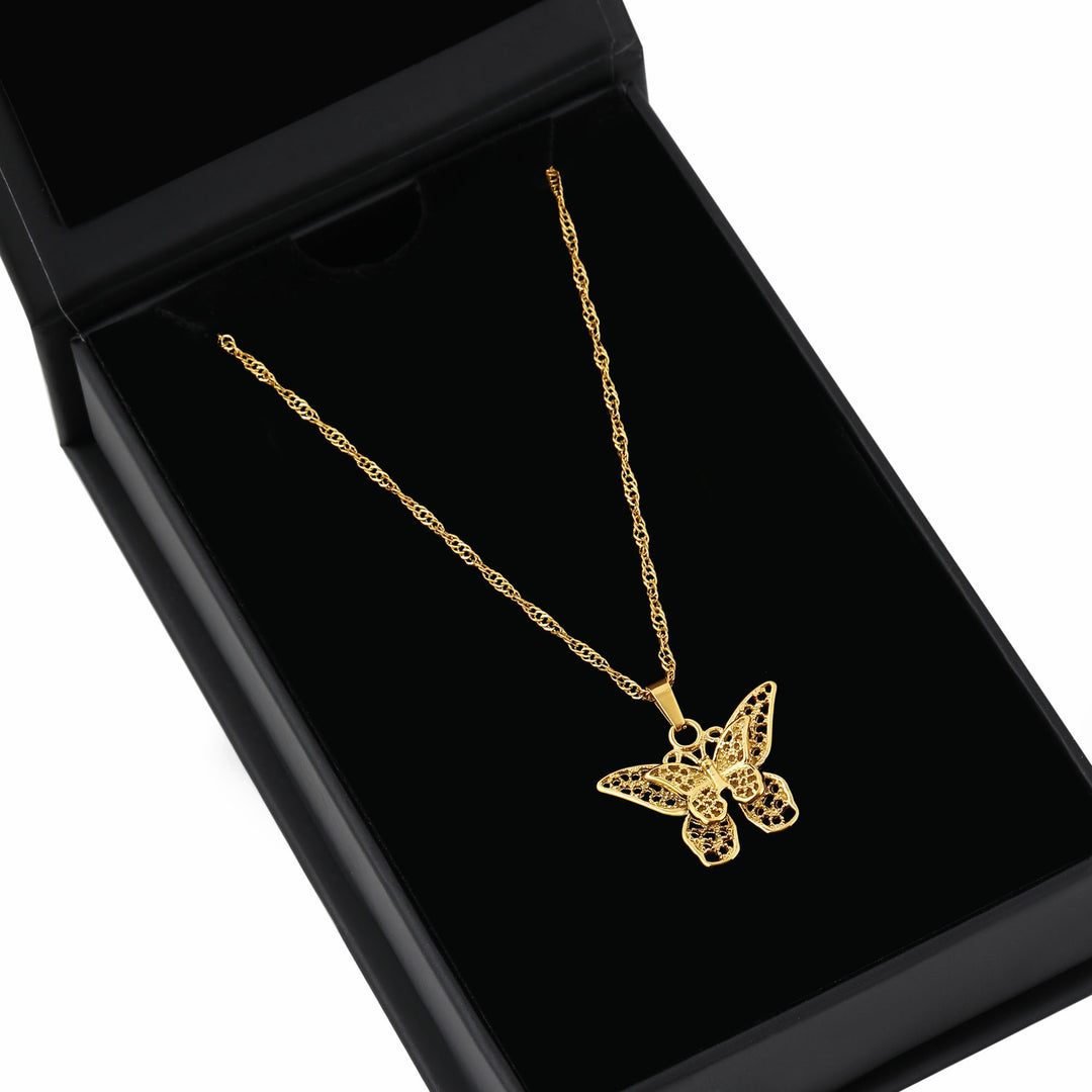 Butterfly Pendant Necklace | Necklaces by DORADO