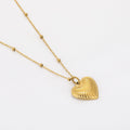 Heart Pendant Necklace w/ Satellite Chain | Necklaces by DORADO