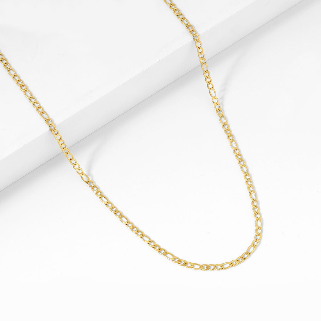 Figaro Chain Necklace - 3mm | Necklaces by DORADO