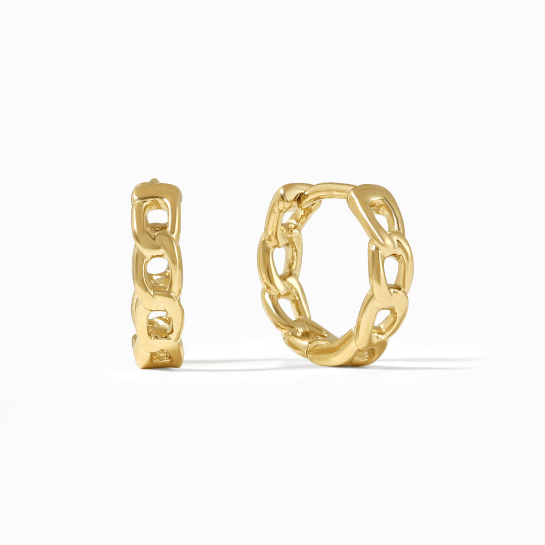 Cuban Link Huggie Earrings | Earrings by DORADO