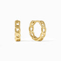 Cuban Link Huggie Earrings | Earrings by DORADO