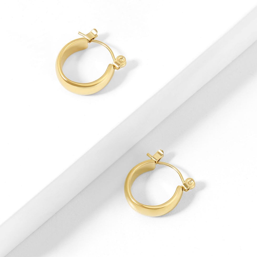 Bold Dome Hoop Earrings | Earrings by DORADO