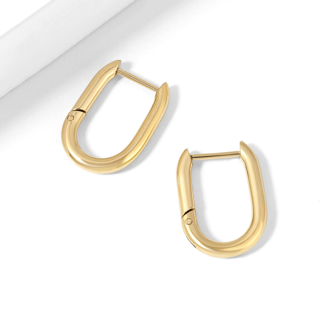 Paper Clip Hoop Earrings | Earrings by DORADO